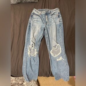 Ripped mom jeans